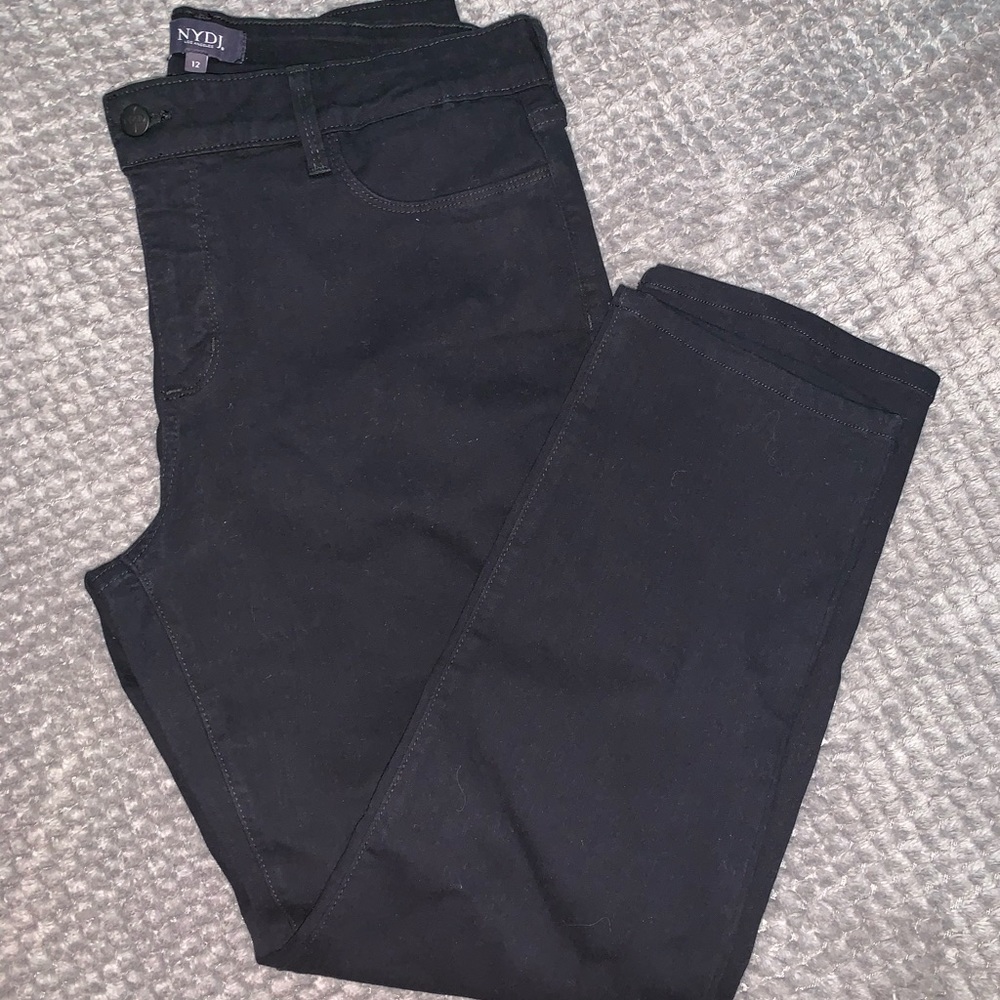 2/$18:👖NYDJ Marilyn Straight Black Jeans